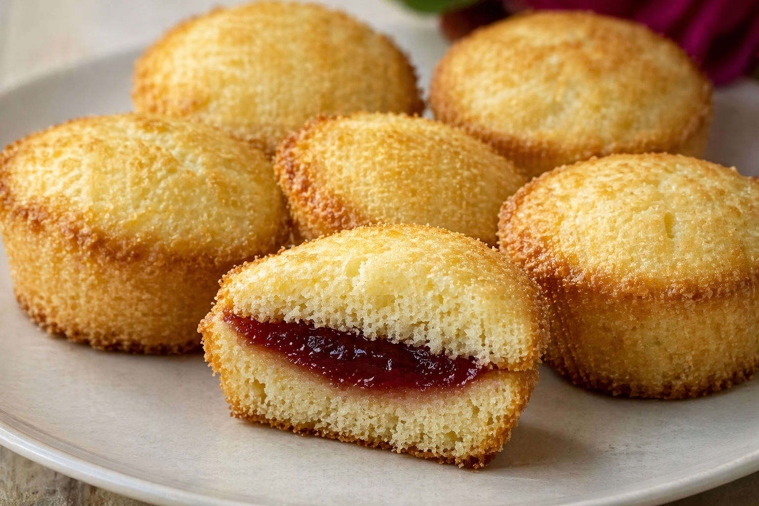 petits gâteaux à la noix de coco dorés et moelleux
