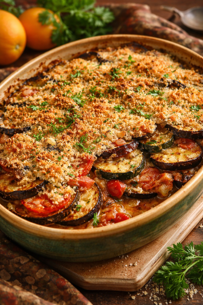 Gratin provençal facile : recette traditionnelle aux légumes du soleil